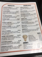 La Mixteca menu