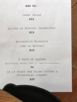 National Grind Coffee Tea Shop menu