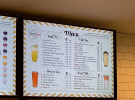 Sharetea Fort Worth menu