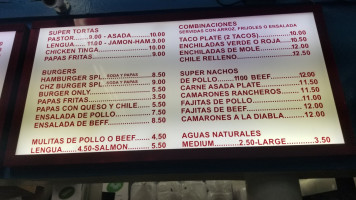 The Tamale Man menu