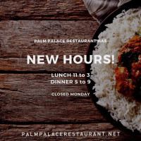 Palm Palace Indian food