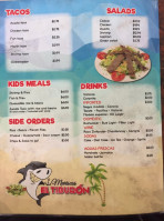 Mariscos El Tiburon Inc menu