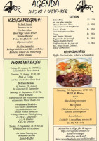 Gastlicher Adler menu