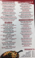 Pancho Villa Mexican Grill menu