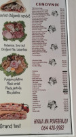 Roštilj Bubi menu