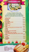 Taqueria La Veracruzana menu