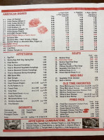 Lucky Stars Asian Cuisine menu