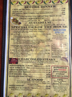 Ricardo's menu