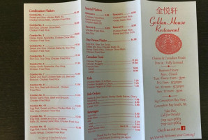 Golden House menu