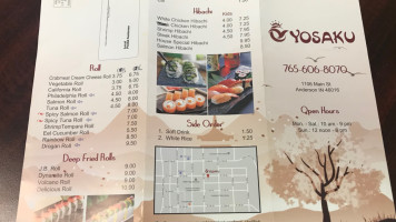 Yosaku Hibachi Express menu