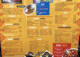 Mi Pueblo menu