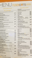 Fusion Eats menu