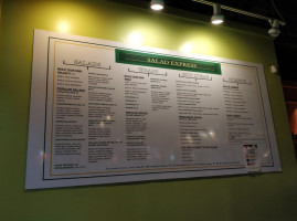 Salad Express menu