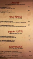 Satoshi Sushi menu