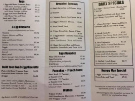 Tingley's menu