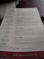 Kendall's Brasserie menu