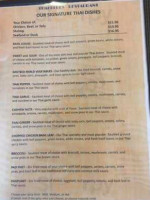 Thai Blues menu