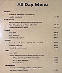 La Coffee menu