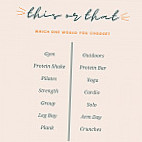 Sacred Earth menu