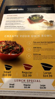 Genghis Grill menu