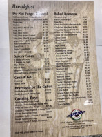 Rick's Bakery menu