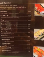 Sushi Ya menu