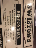 Swistons Beef & Keg food