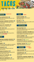 Tacodeli menu