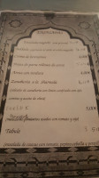 Albahia menu