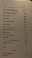 Taormina Sicilian Cuisine menu