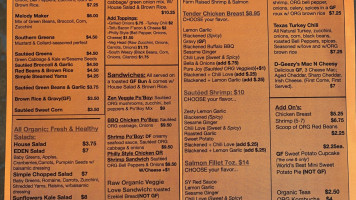 Sweet Yams Organic Takeout menu