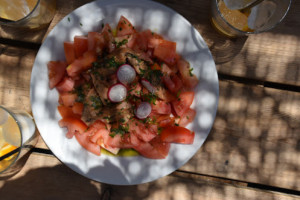 Santa Guadalupe Beach And food