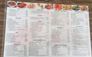 Young chow Garden Restaurant menu