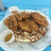 Honey Monster Fried Chicken Ramen food