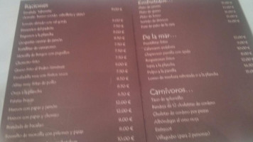 La Tabernita Del Mimo menu