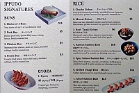 Ippudo menu