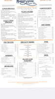 Fishermans Cove Seafood menu