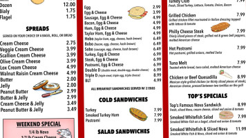 Top Bagels Deli menu