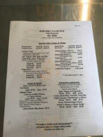 Wiechecs Lounge menu