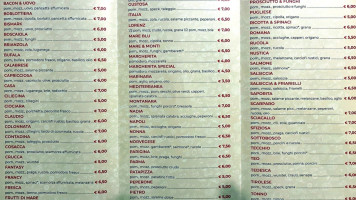 La Pizzeria 2 menu