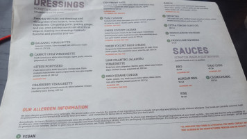 Corelife Eatery menu