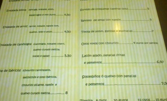 Trecola menu