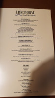 Chautauqua Harbor menu