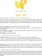 Up Inspired Kitchen menu