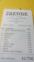 Izenbe menu