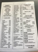 On The Spot Cobden Takeaways menu