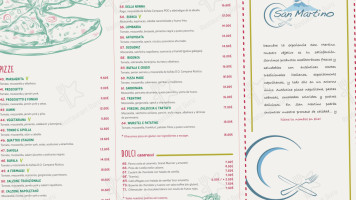 San Martino menu