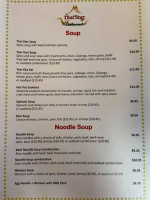 Thai Star menu