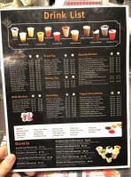 Bubble Hut menu