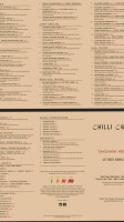 Chilli Cove Indian Eatery menu